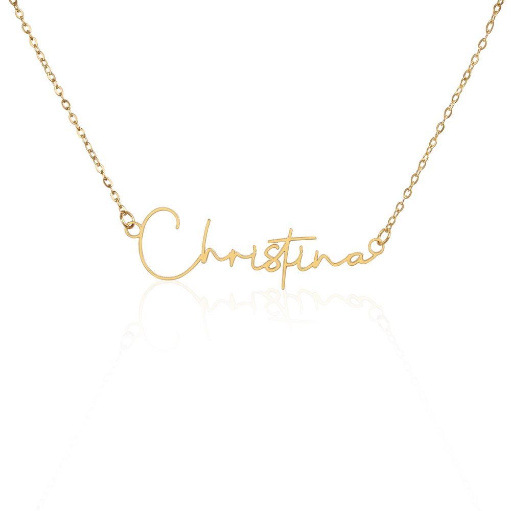 Signature Style Name Charm Necklace