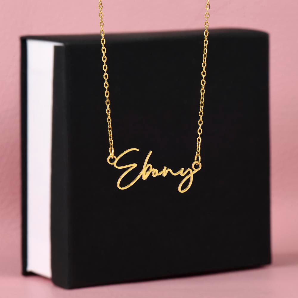Signature Style Name Charm Necklace
