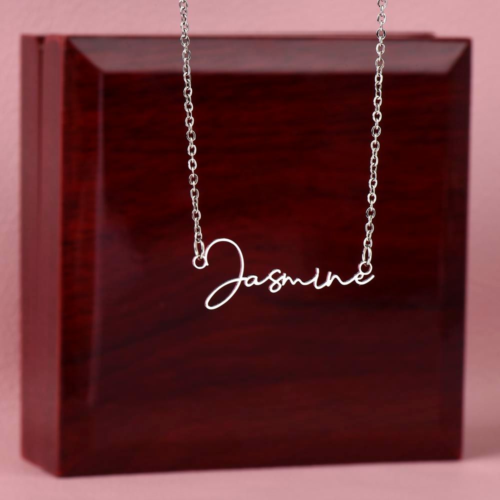 Signature Style Name Charm Necklace
