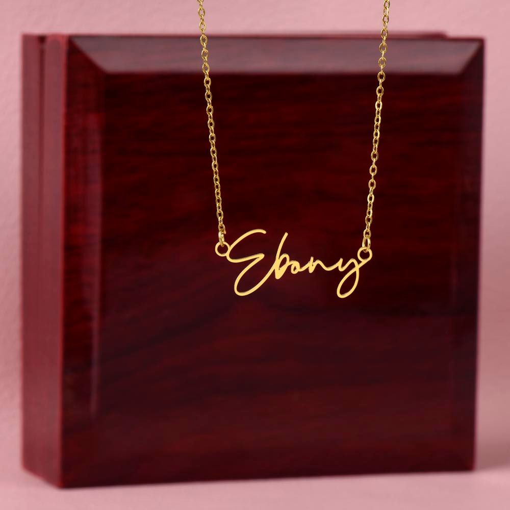 Signature Style Name Charm Necklace